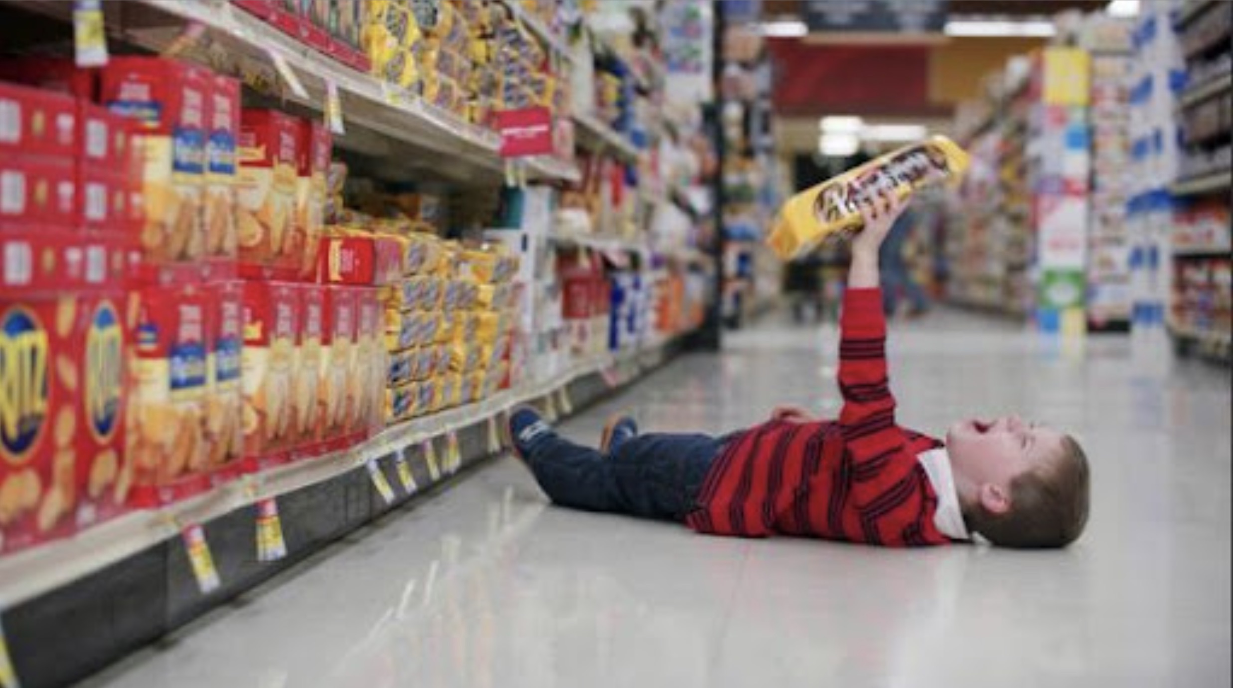 grocery store tantrum